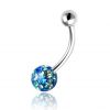 BANANA PIERCING WITH CRYSTALS AND RESIN SPHERE