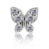 Replacement jewel piercing with butterfly of crystals