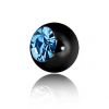 BOULE NOIRE AVEC CRISTAL PREMIUM