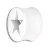 Piercing plug with star for ear lobes