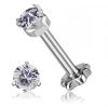 FLOWER BASE EARRING WITH PREMIUM ZIRCONIA
