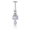 GIOIELLO VERTICAL HELIX CON PENDENTI IN CUBIC ZIRCONIA