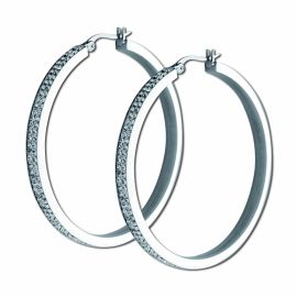 HOOP EARRINGS WITH CRYSTALS
