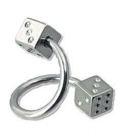 PIERCING SPIRALE CON SFERE A DADO