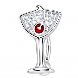 BAUCHNABELPIERCING MIT MARTINI-GLAS