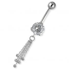 Banane mit 5 Ketten und 5 kleinen Kristallen