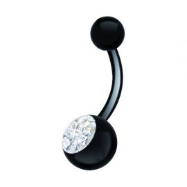BLACK BANANA PIERCING WITH PREMIUM CRYSTALS