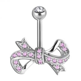 BOW BELLY BUTTON PIERCING