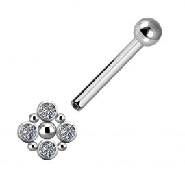 Rhombus with crystals and bar
