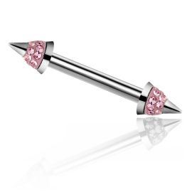 BARRA PIERCING E PUNTE CON CRISTALLI