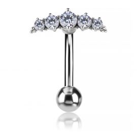 GIOIELLO PER L'OMBELICO REVERSE CON CRISTALLI