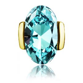 REPLACEMENT IN 18k GOLD AND LAB STONE