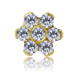 GOLD-PLATED MICRODERMAL FLOWER