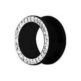 BLACK TUNNEL WITH CRYSTALS