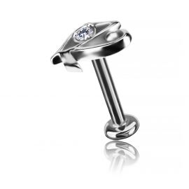 LABRET PIERCING WITH EYE OF HORUS