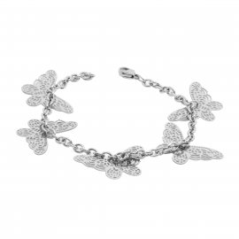 BRACELET WITH DANGLING BUTTERFLIES