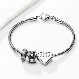 HEART BRACELET WITH CHARMS