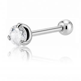 BAR PIERCING WITH CRYSTAL