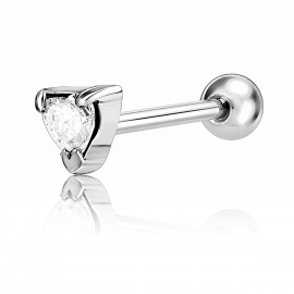 BAR PIERCING WITH HEART-SHAPED CRYSTAL