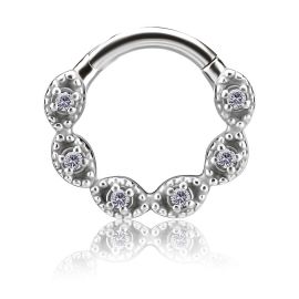 CLICKER RING WITH CRYSTALS