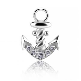 Pendentif avec ancre de cristaux pour piercings circulaires