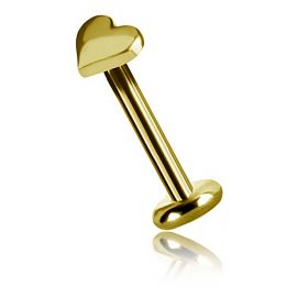 GOLD PIERCING WITH LITTLE HEART