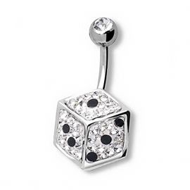 DICE BELLY BUTTON PIERCING