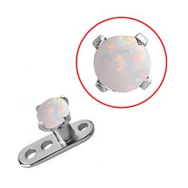 Microdermal avec remplacement en opale synthétique