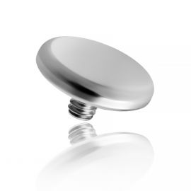 Titanium disc for microdermal piercing