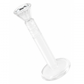 BIOPLAST LABRET WITH CRYSTAL