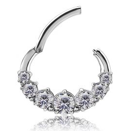 SEPTUM AND DAITH PIERCING WITH JEWELS