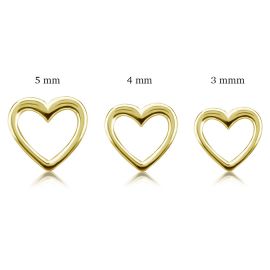 SOLID GOLD HEART-SHAPED ATTACHMENT