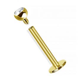 PIERCING LABRET WITH CRYSTAL