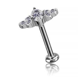 LABRET WITH PREMIUM ZIRCONIA REPLACEMENT