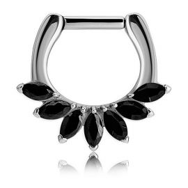 JEWELLED STEEL SEPTUM CLICKER