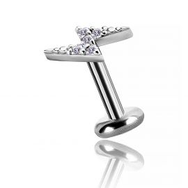 HELIX-PIERCING MIT KRISTALLBLITZ