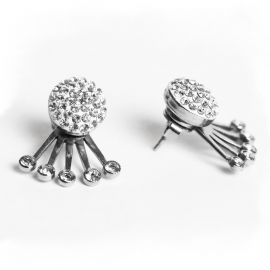 EARRINGS WITH DANGLING CRYSTALS