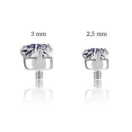 RICAMBIO CON FILETTATURA ESTERNA E PREMIUM CUBIC ZIRCONIA
