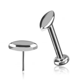 THREADLESS LABRET WITH OVAL REPLACEMENT