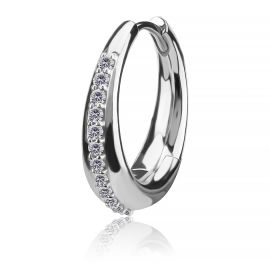 ORECCHINI CON FILA DI CRISTALLI
