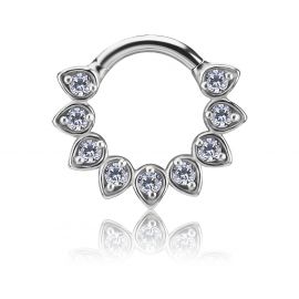 CERCHIO CLICKER CON CRISTALLI A GOCCE