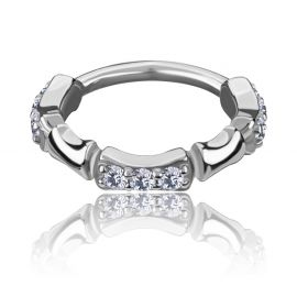 CLICKER RING WITH CRYSTALS