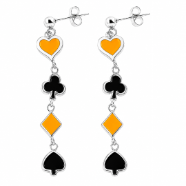 POKER DANGLING EARRINGS
