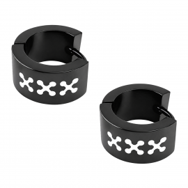 EARRINGS WITH WHITE Xs