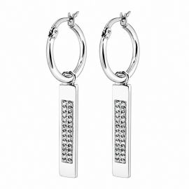 HOOP EARRINGS WITH CRYSTAL BARS