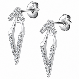 ARETES COLGANTES EN FORMA DE “V”