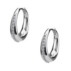 ORECCHINI CON FILA DI CRISTALLI
