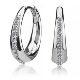 EARRINGS WITH A ROW OF CRYSTALS