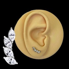 Boucles d'oreilles à quatre pétales