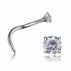 GOLDENES NASENPIERCING MIT ZIRKONIA
